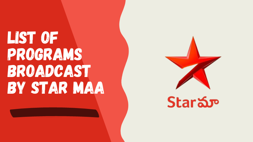 List of Shows broadcast by Star Maa