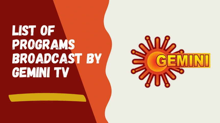 Gemini TV Serial List